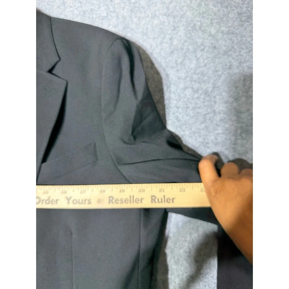 Banana Republic Mens 38 Short Tailored Fit Black 2 Button Blazer 616371-00